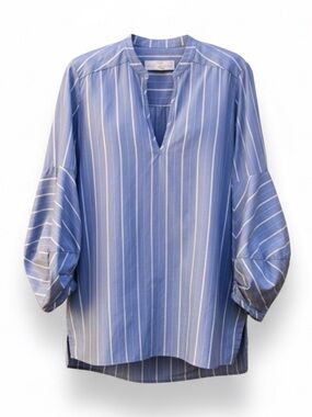 Amanda Uprichard Blue Striped Top sz XS